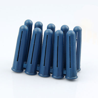 Plugues de parede de plástico HDPE fixando 5,5 mm x 34 mm cor azul leve