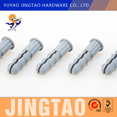 Grey Hollow Plastic Screw Expand Building Screw With Plastic Plug